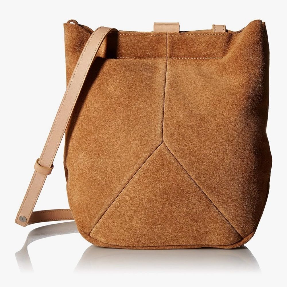 Ecco Ella Tan Suede Crossbody Bag